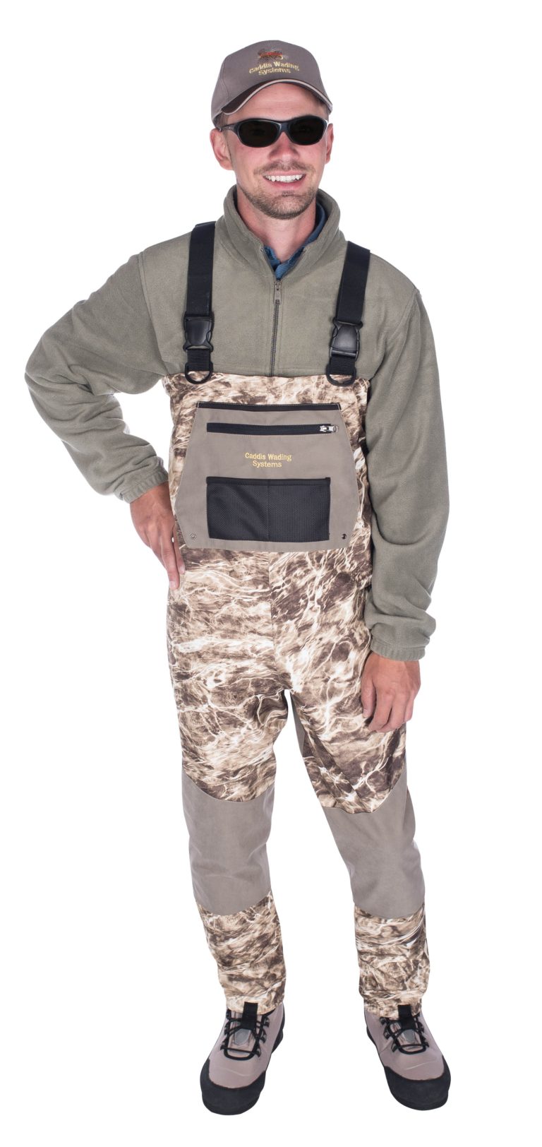 New Mossy River Series Breathable Stockingfoot Waders Caddis